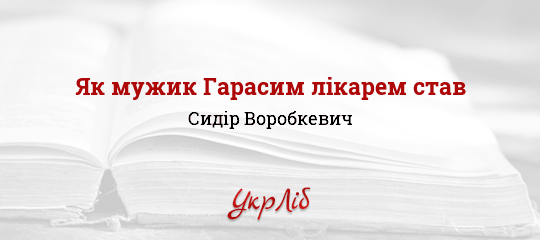 Як мужик Гарасим лікарем став - Воробкевич Сидір