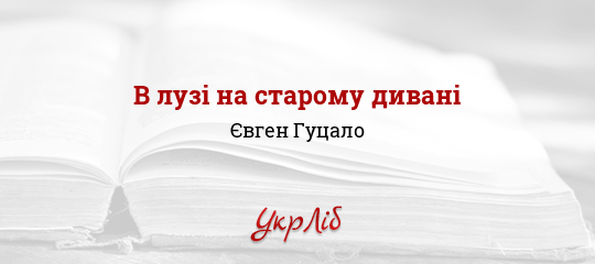 В лузі на старому дивані - Гуцало Євген
